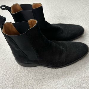 Oro Los Angeles Men’s Black Suede Chelsea Boots Size US 7 EU 40 Made in Spain